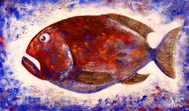 Original Fine Art Fish Paintings by Alla Dzevaltovska