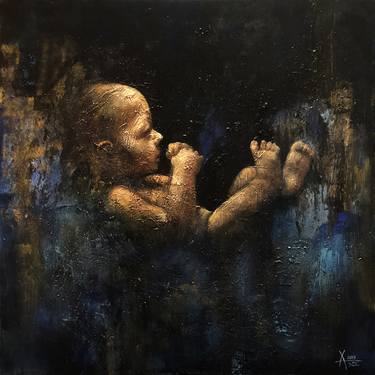 Original Conceptual Kids Painting by Alla Dzevaltovska