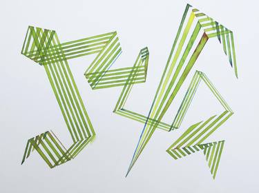 Original Abstract Language Drawings by Daphne Bally