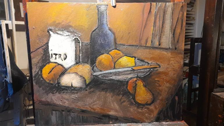Original Expressionism Still Life Painting by Zurita Marcelo