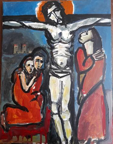 Original Figurative Religion Paintings by Zurita Marcelo