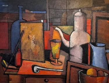 Original Expressionism Still Life Paintings by Zurita Marcelo