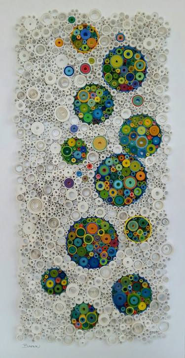 Saatchi Art Artist Laurie Brown; Collage, “The Champagne and The Stars” #art