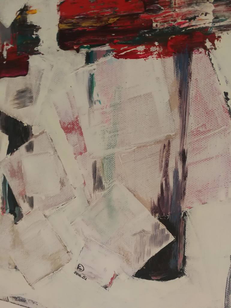 Original Abstract Still Life Painting by D K W