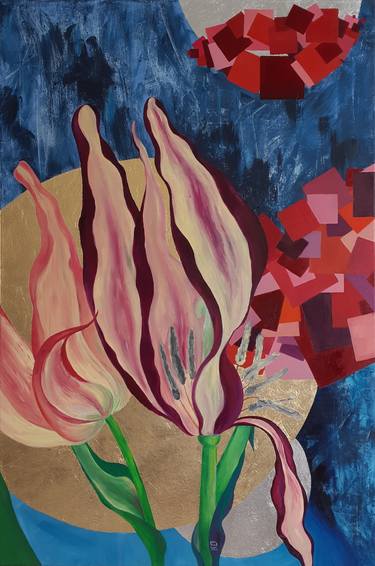 Print of Abstract Floral Paintings by D K W