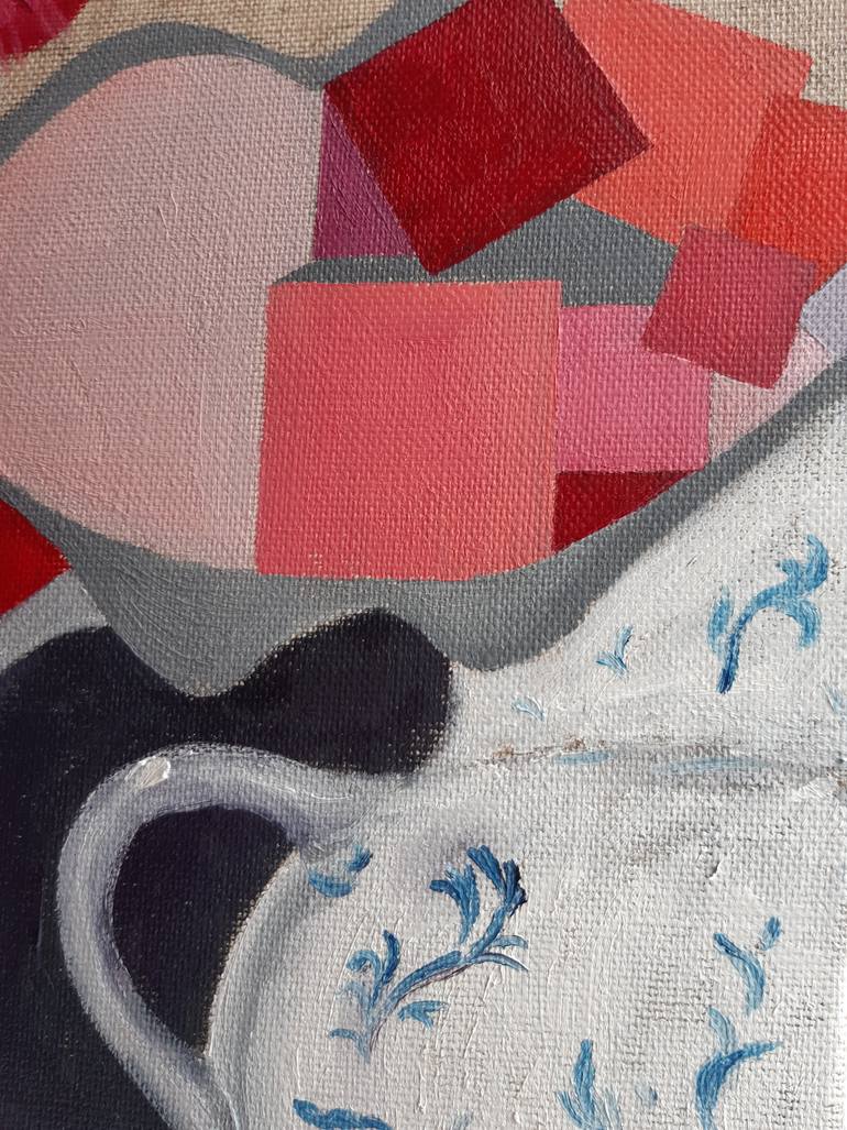 Original Abstract Botanic Painting by D K W