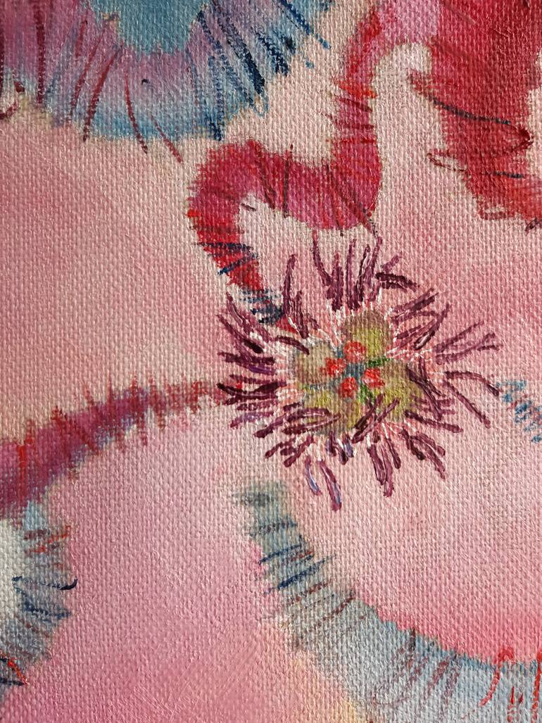Original Abstract Botanic Painting by D K W
