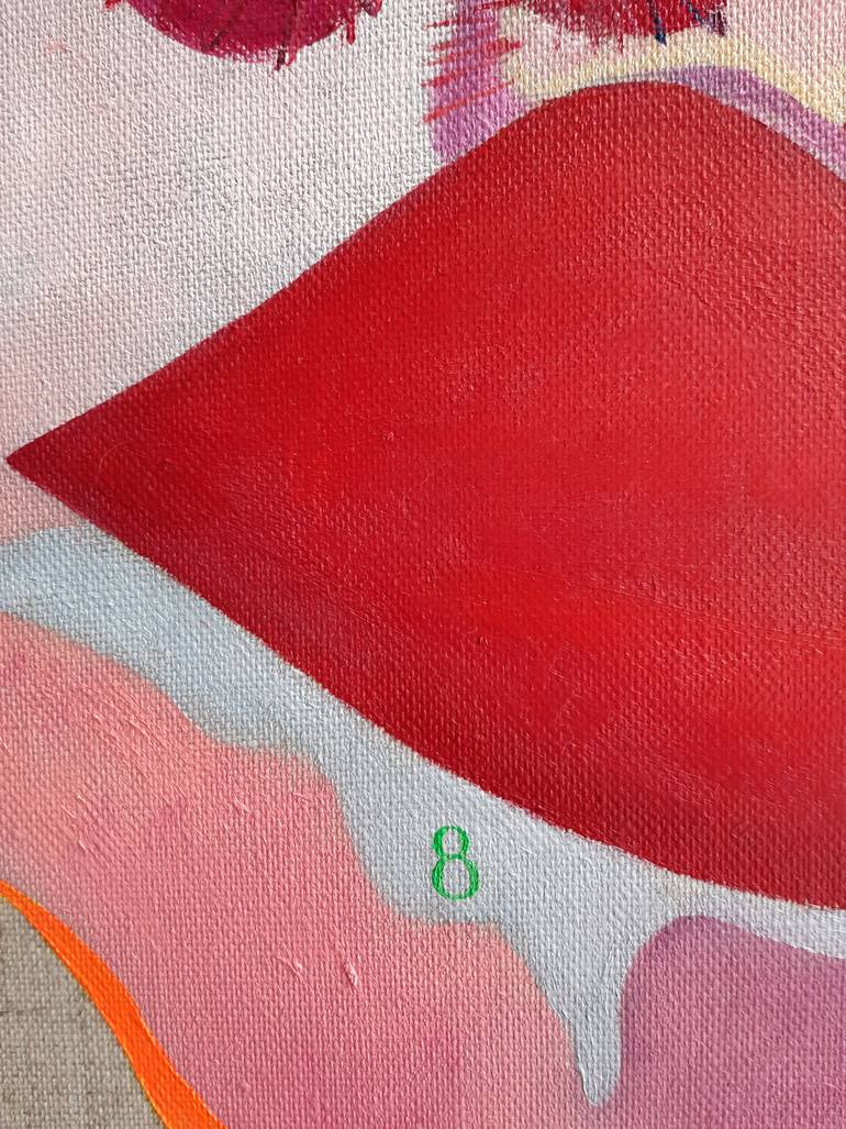 Original Abstract Botanic Painting by D K W