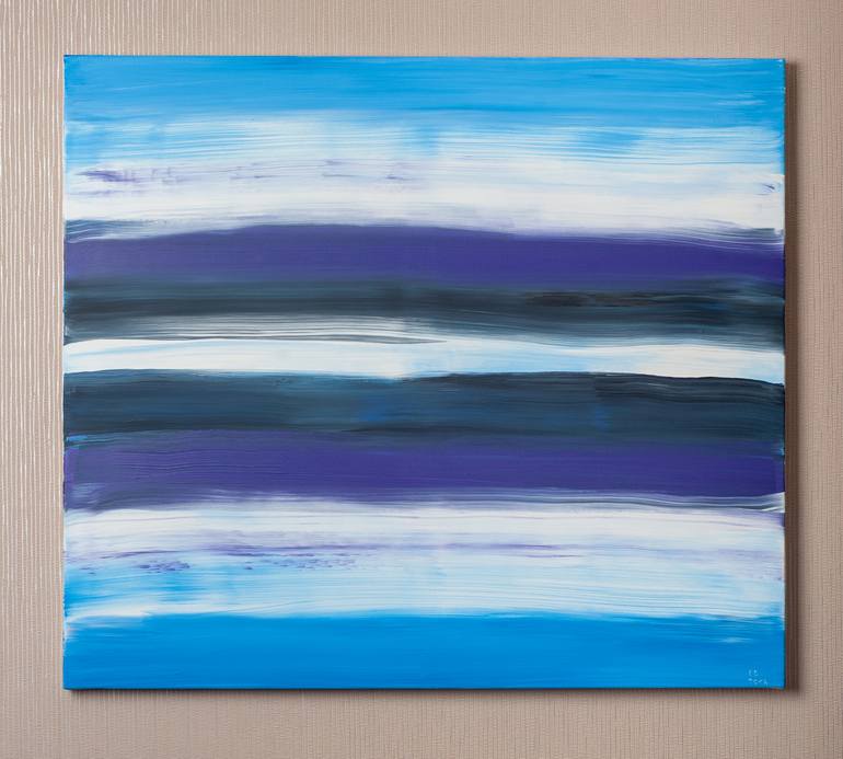 Original Abstract Expressionism Abstract Painting by Dumitru Derjanschi