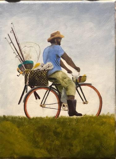 Original Bicycle Paintings by Gary Delancey