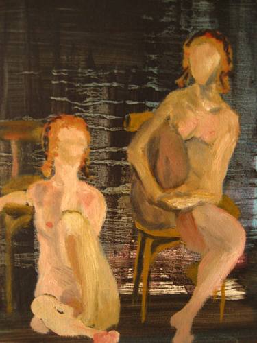 Original Figurative Nude Paintings by Caroline PETER