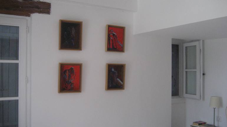 Original Expressionism Nude Painting by Caroline Peter