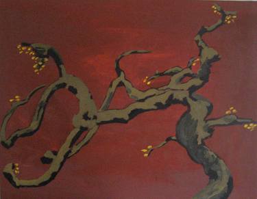 Original Expressionism Tree Paintings by Caroline PETER