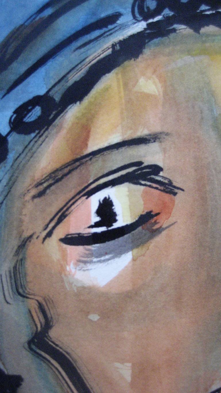 Original Expressionism People Painting by Caroline Peter