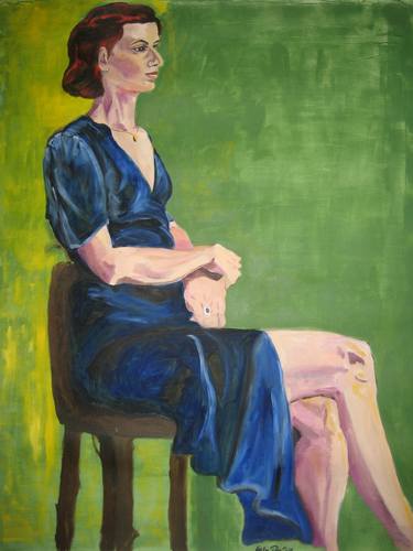 Original Expressionism Portrait Paintings by Caroline PETER