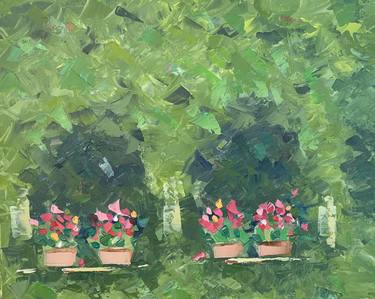 Original Abstract Garden Paintings by Daria Zakharova