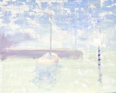 Original Abstract Boat Paintings by Daria Zakharova