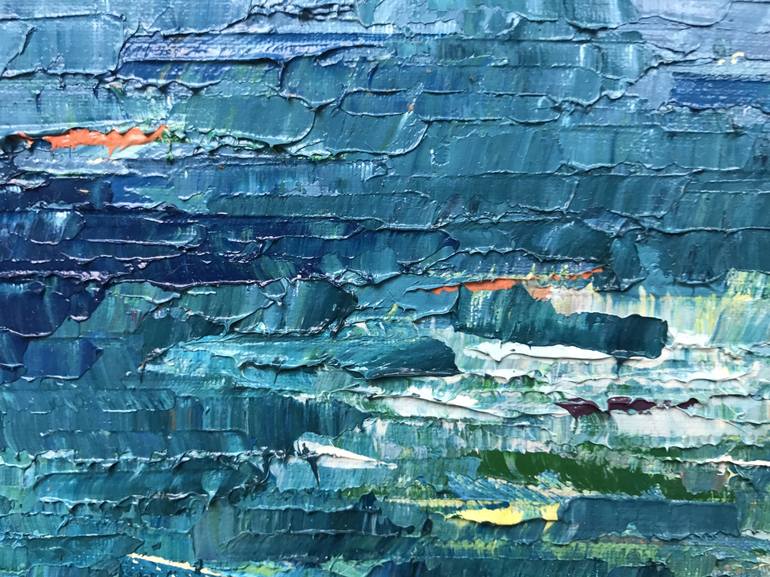 Original Impressionism Seascape Painting by Daria Zakharova