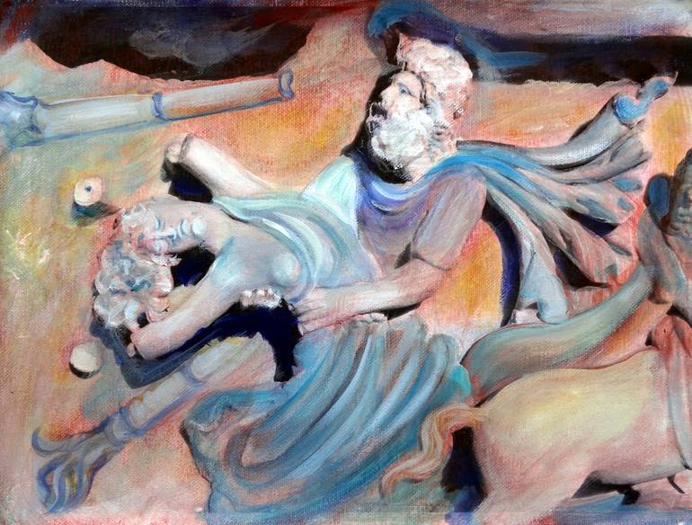 Original Conceptual Classical Mythology Installation by Bezalel Levy