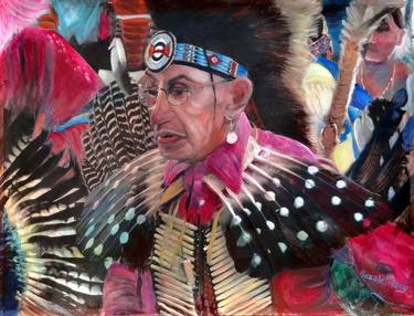 Elder at the Powwow thumb