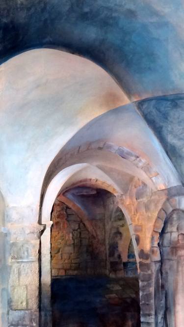 Original Fine Art Architecture Paintings by Bezalel Levy