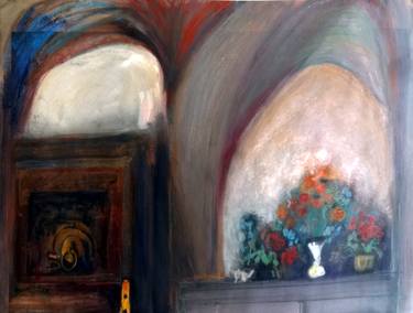 Original Fine Art Interiors Paintings by Bezalel Levy