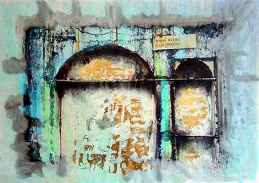 Original Expressionism Architecture Paintings by Bezalel Levy