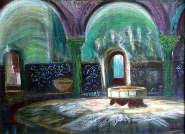 Original Fine Art Interiors Paintings by Bezalel Levy