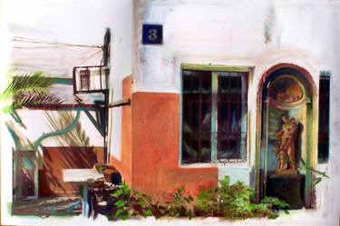 Original Realism Architecture Paintings by Bezalel Levy