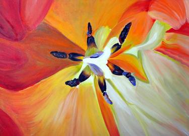 Original Floral Paintings by Bezalel Levy