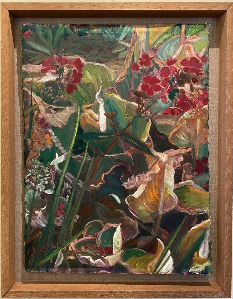 Original Fine Art Botanic Painting by Bezalel Levy