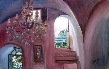 Original Realism Interiors Paintings by Bezalel Levy