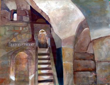 Original Realism Architecture Paintings by Bezalel Levy