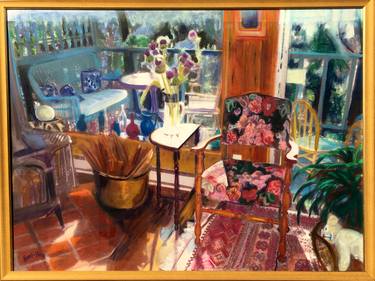 Original Fine Art Interiors Paintings by Bezalel Levy