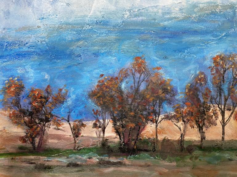 Original Impressionism Landscape Painting by Bezalel Levy