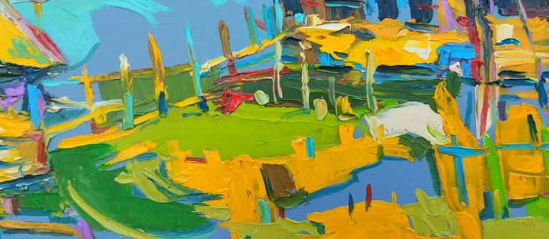 Original Expressionism Landscape Painting by Bogdan Vynarchyk