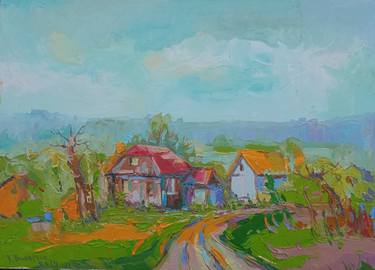 Original Expressionism Landscape Paintings by Bogdan Vynarchyk