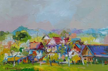 Original Expressionism Landscape Paintings by Bogdan Vynarchyk