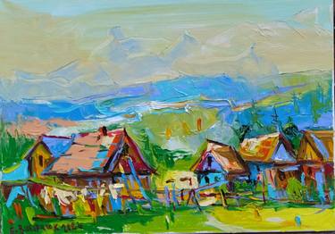 Original Expressionism Landscape Paintings by Bogdan Vynarchyk