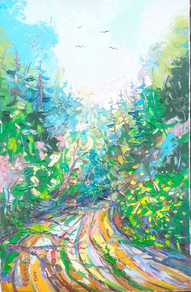 Print of Expressionism Landscape Paintings by Bogdan Vynarchyk