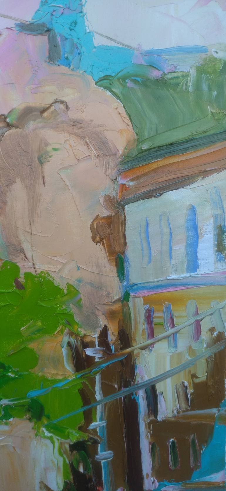 Original Expressionism Landscape Painting by Bogdan Vynarchyk
