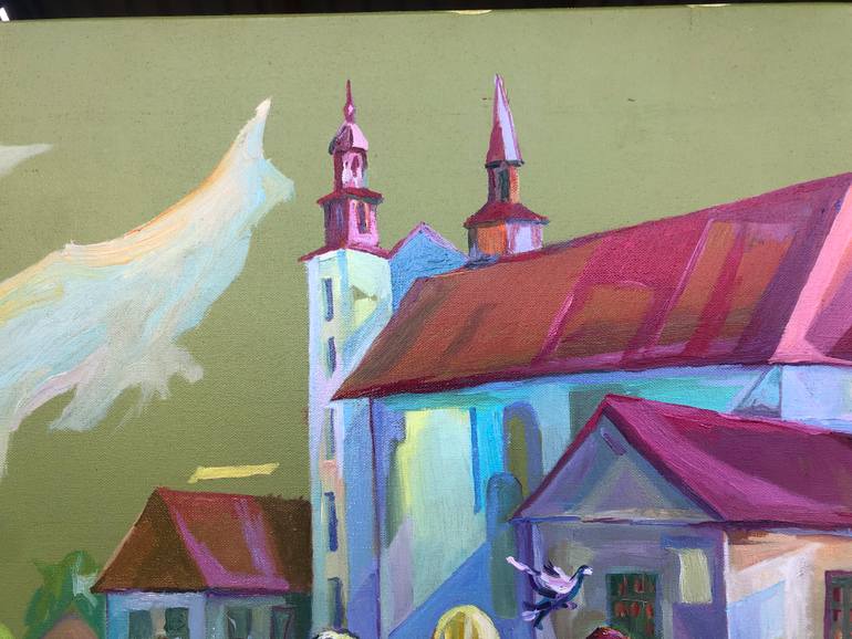 Original Expressionism Landscape Painting by Bogdan Vynarchyk