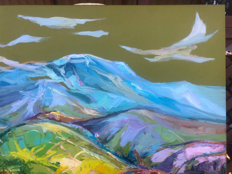 Original Expressionism Landscape Painting by Bogdan Vynarchyk