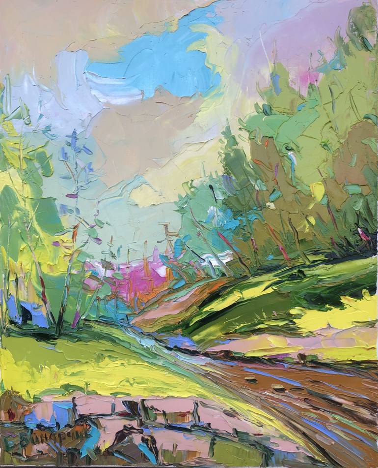 Print of Expressionism Landscape Paintings by Bogdan Vynarchyk