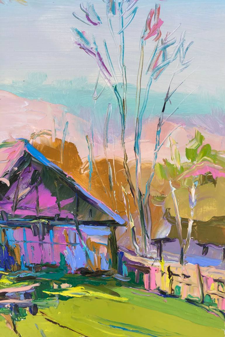 Original Expressionism Landscape Painting by Bogdan Vynarchyk