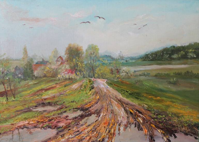 Print of Fine Art Landscape Paintings by Bogdan Vynarchyk