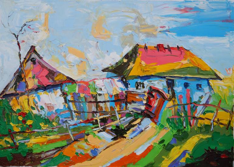 Print of Expressionism Landscape Paintings by Bogdan Vynarchyk