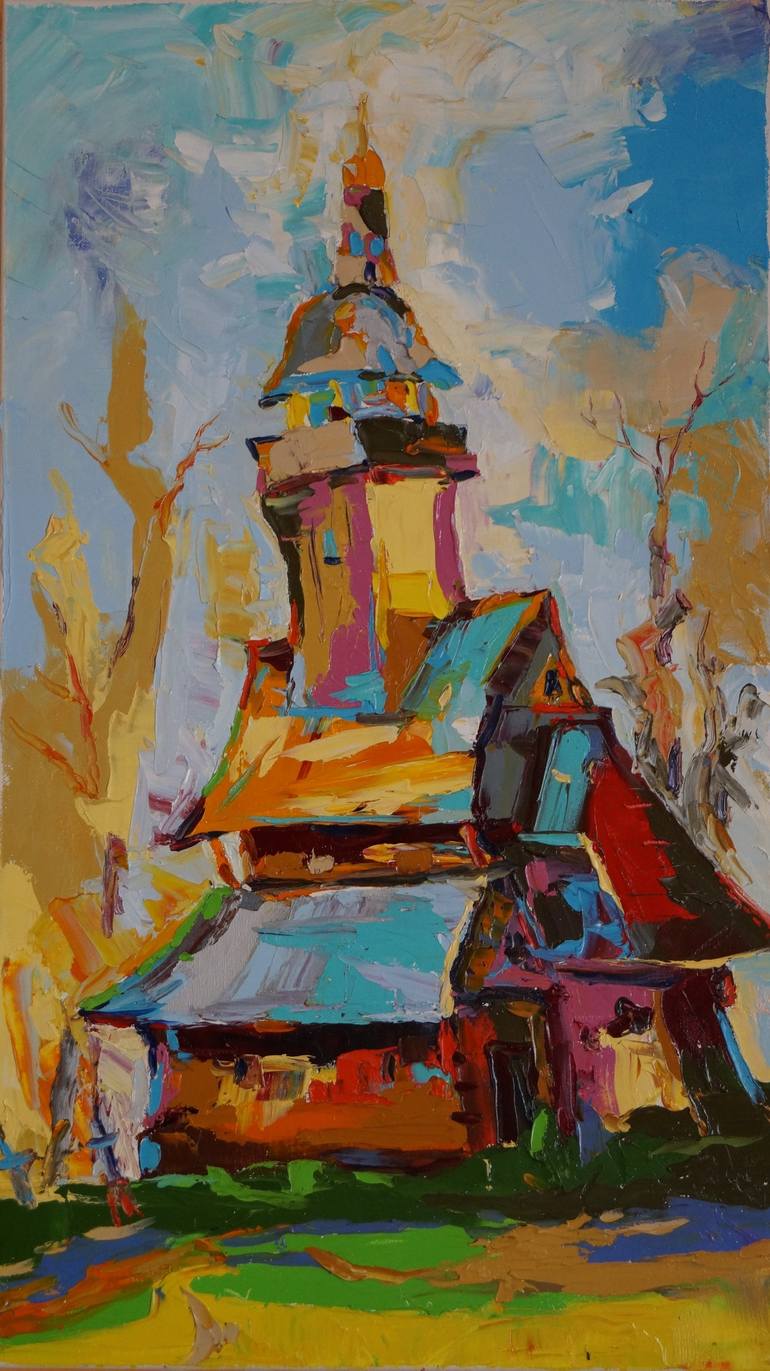 Print of Expressionism Landscape Paintings by Bogdan Vynarchyk