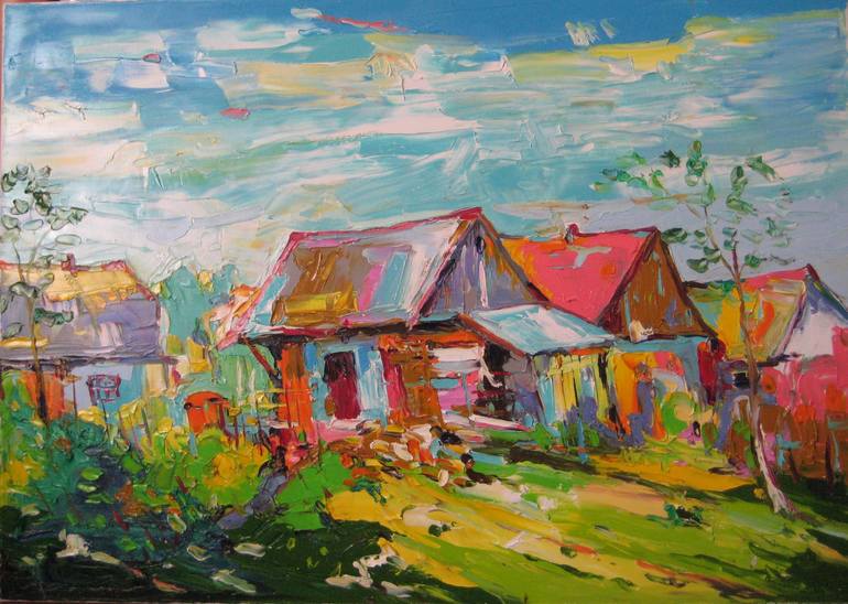 Print of Expressionism Landscape Paintings by Bogdan Vynarchyk