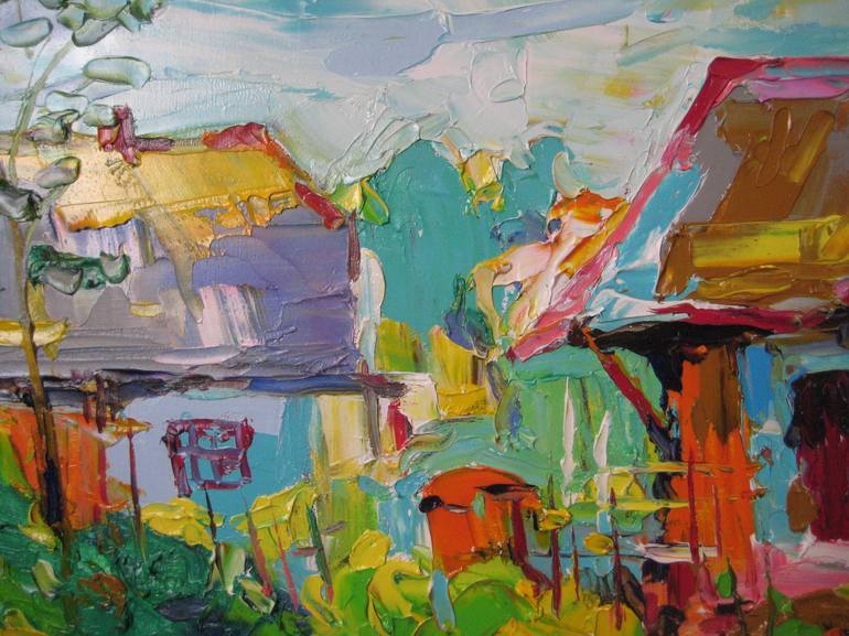 Original Expressionism Landscape Painting by Bogdan Vynarchyk